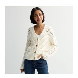 Sonoma Goods For Life Open Knit Cardigan